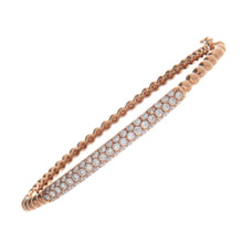 This bangle is available in both 18k rose gold and 18k white gold a...