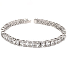 This classic tennis bracelet features 195 baguette cut diamonds tot...