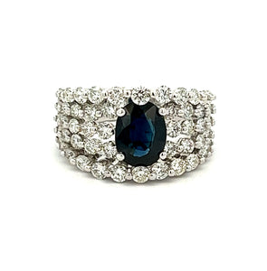 This gorgeous statement ring features round brilliant cut diamonds ...