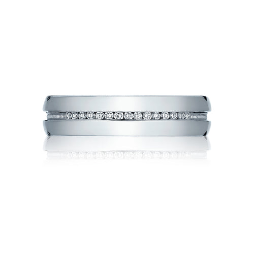 Tacori Engraved Channel-Set Diamond Wedding Band- 5.5mm-2550