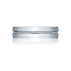 Tacori Engraved Channel-Set Diamond Wedding Band- 5.5mm