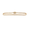 14k Yellow Gold Bezel Diamond Bracelet