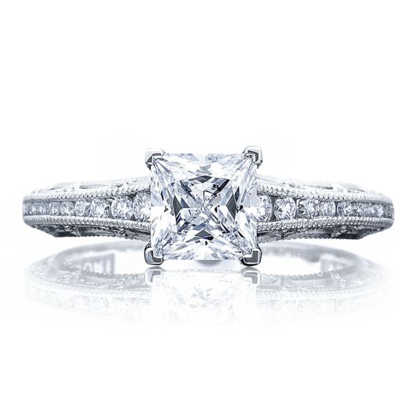 Tacori Channel & Pave Diamond Engagement Ring