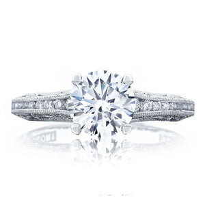 Tacori Channel & Pave Diamond Engagement Ring