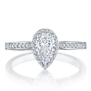 Tacori Pave Halo Diamond Engagement Ring