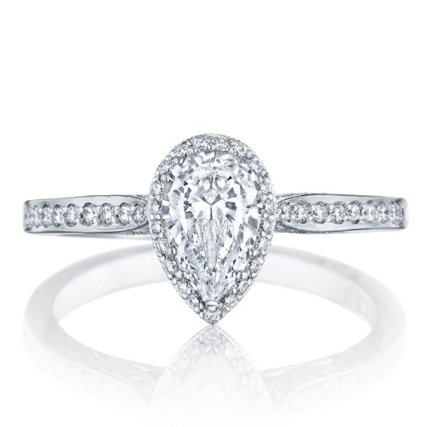 Tacori Pave Halo Diamond Engagement Ring