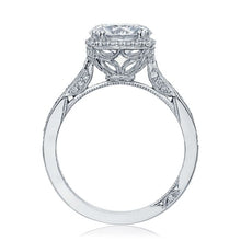 Tacori Halo Engagement Ring w/ Pave Set Diamonds