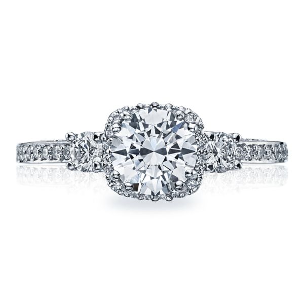 Tacori Engagement Ring w/ Pave Set Diamonds
