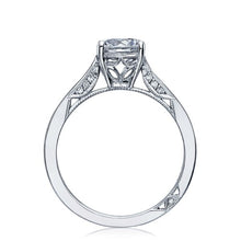 Tacori Solitaire Engagement Ring w/ Pave Diamond Accents