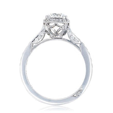 Tacori Channel-Set Engagement Ring w/ Cushion Bloom