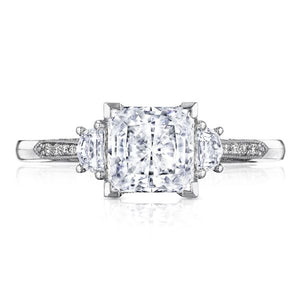 Tacori Three Stone Diamond Engagement Ring