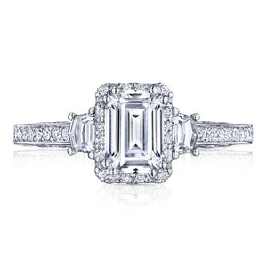 Tacori Three Stone Diamond Engagement Ring