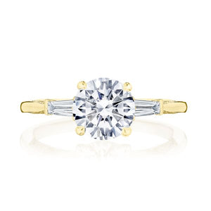 Tacori Baguette Diamond Engagement Ring