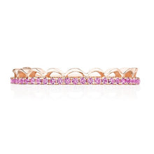 
Every queen deserves her crown. Rose gold and vibrant pink sapphir...