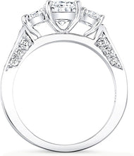 3-Stone Round Brilliant Cut Diamond Engagement Ring