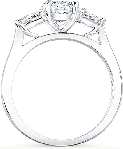 SCS1271B 3 Stone Trillion Diamond Engagement Ring H.L. G