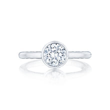 Tacori Bezel Set Round Brilliant Cut Diamond Engagement Ring