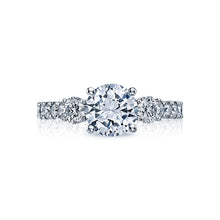 Tacori 3 Stone Round Brilliant Diamond Engagement Ring