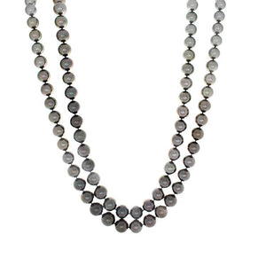 This necklace features 8-13.5mm Tahitian pearls with an 18k white g...