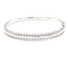 1.14ct 14k White Gold Diamond Bangle