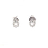 0.45ct 14k white gold diamond teardrop earrings 360 video view