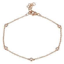 This bracelet features 5 bezel set round brilliant cut diamonds tha...