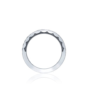 A beautiful platinum band with .45 carats of diamonds channel-set h...