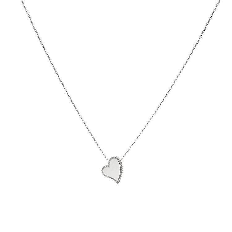 This necklace from Roberto Coin features a heart pendant.