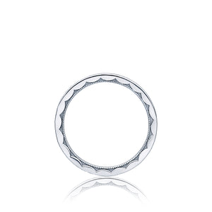 Tacori Crescent and Milgrain Diamond Engagement Ring