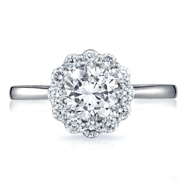 Tacori Full Bloom Round Diamond Halo Engagement Ring