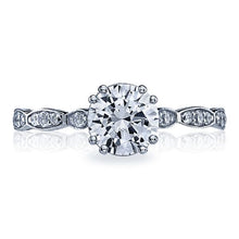 Tacori Round Brilliant Pave Diamond Engagement Ring