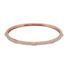 This diamond bangle features .47cts of round brilliant cut diamonds.