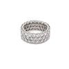 Platinum 3 Row Diamond Band- 6.82ctw 360 video view
