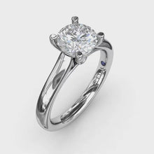 Classic Solitaire With Peek A Boo Diamond