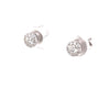 0.37ct 14k white gold diamond cluster stud earrings