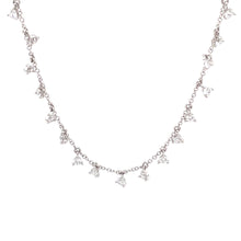 1.07ct 14k White Gold Diamond Dangle Necklace