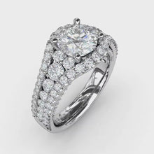 Fana Graduated Diamond Encrusted Engagement Ring