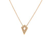 14k Yellow Gold Arrowhead Necklace 360 video view