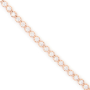 these classic bracelets feature 72 round brilliant cut diamonds tot...