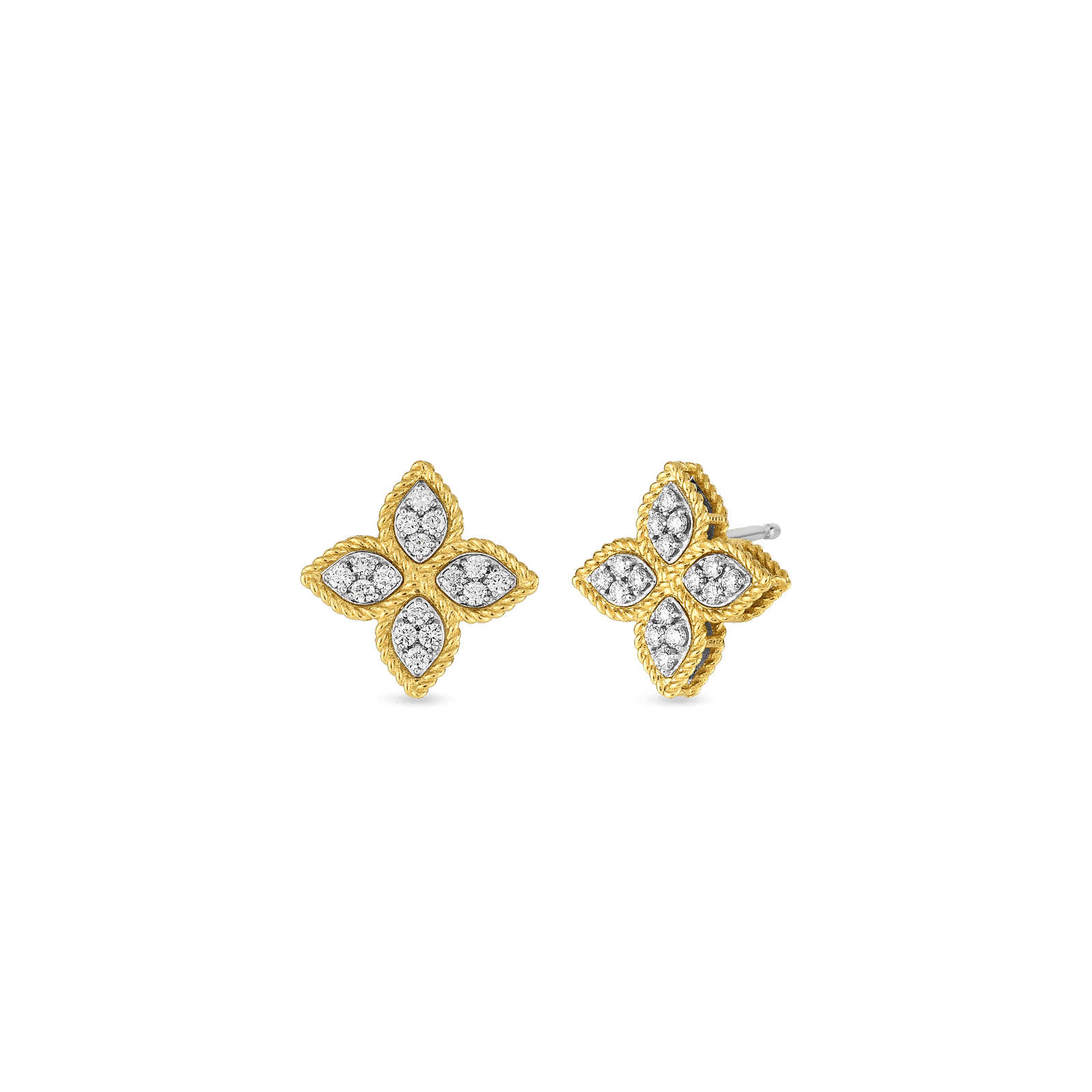 7771382AWERX - Roberto Coin 18k Princess Flower Stud