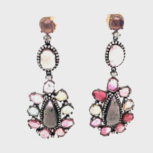 32ct Tourmaline & Diamond Drop Earrings