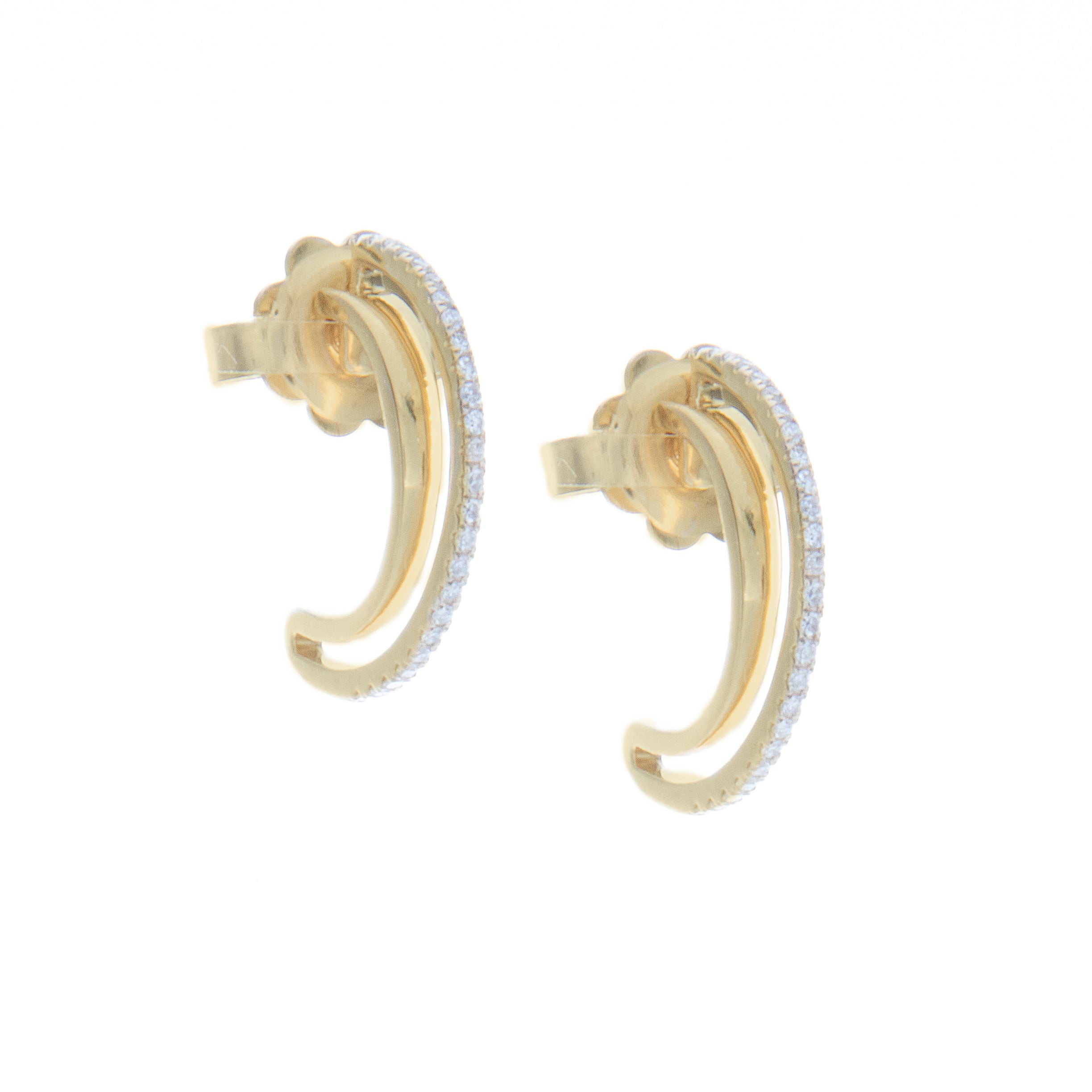 Latest Peacock Design Gold Stud Earrings Collection ER2651