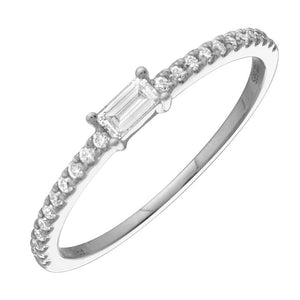 This diamond ring features pave set round brilliant cut diamonds th...