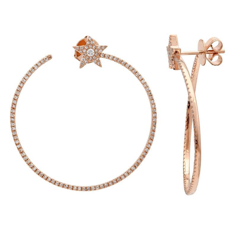 Louis Vuitton Diamond Hoop Earrings