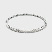 2.05ct 14k White Gold Diamond Stretch Bracelet