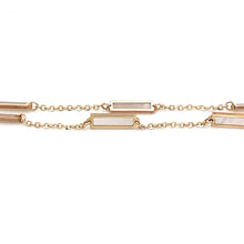 Yellow Gold and Mother of Pearl Inlay Bracelet