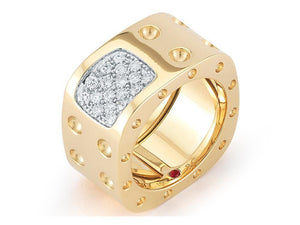 Roberto Coin 2 Row Ring with Diamond Accent