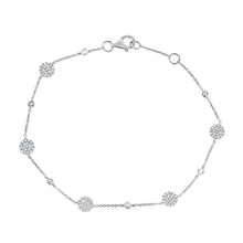 This white gold diamond bracelet features .25cts of round brilliant...