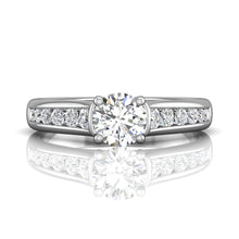 Martin Flyer Channel Set Diamond Engagement Ring