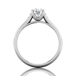 Martin Flyer Channel Set Diamond Engagement Ring